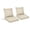 Brown, variant on BPS 19x19 Inch Outdoor Deep Seat Cushion Set, Waterproof Patio Furniture Cushions with Adjustable Straps & Removable Cover for Patio, Deck, or Garden, Green
