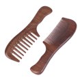 thumbnail image 5 of Peines de pelo hechos a mano 100% naturales de madera de sándalo - peine de madera anti-estático del olor natural de la madera de sándalo, 5 of 5