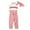 Red, variant on Odeerbi Baby Boy Girl Clothes Toddler Outfit 2025 Fashion Stripe Print Short Top Frenulum Bow Trousers Long Pants Headdress Suit Red