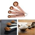 thumbnail image 3 of KYAIGUO 4PCS Kitchen Measuring Spoon, Stackable Measuring Spoon Compact and Delicate (Gold), 3 of 5