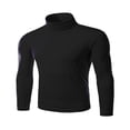 thumbnail image 4 of OUSITAID Pull d'Hiver Chaud en Coton Col Montant pour Hommes, 4 of 5