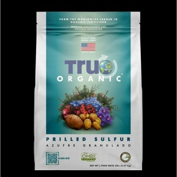 True Organic Prilled Sulfur 5 LB Bag WALMART