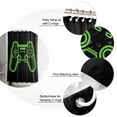 thumbnail image 6 of Shower Curtain Video Games Controller Bathroom Curtains with Hooks, Waterproof Fabric Black Green Gaming Console Bath Shower Curtains Set for Bathroom Bathtubs Decor 36x72 Inch, 6 of 8