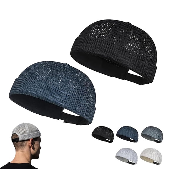 Brimless Mesh Caps for Men, Mesh Hats for Men