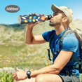 thumbnail image 6 of Yayeee 20oz Insulated Water Bottle Double Wall Stainless Steel with Flip Straw Lid, Simple Floral, 6 of 7