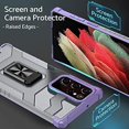 thumbnail image 5 of Étui Antichoc pour Samsung Galaxy S22 Ultra [Protection de Qualité Militaire] [Cadre Pare-Chocs en TPU Souple] [Dossier Rigide Transparent] Samsung S22 Ultra Support Robuste avec Support Anneau Magnétique, 5 of 5
