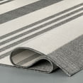 thumbnail image 4 of nuLOOM Robin Multi Stripe Indoor/Outdoor Grey 4' x 6' Coastal Area Rug, 4 of 9
