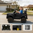 thumbnail image 3 of Chevrolet 24V Electric Ride on Car for Kids, 2 Seater Ride on Toys for Toddlers with Remote Control, Battery Powered Car with Bluetooth LED Light, Gift for Boys Girls 3-8, Black, 3 of 9