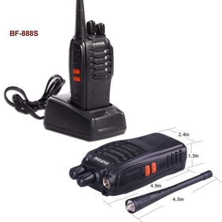 Ktaxon Baofeng BF-888S UHF 400-470Mhz Handheld Walkie Talkie Radios 888S