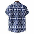 thumbnail image 6 of Viikei Mens T-shirts Under $10 Clearance Short Sleeve Shirts Hawaiian Beach Printed Button down Summer Tops, 6 of 9