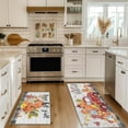 thumbnail image 4 of Fall Kitchen Mats for Floor Set of 2,Hello Fall Floor Mat Pumpkin Kitchen Mat Anti-Slip Rubber, Autumn Thanksgiving Day Comfort Standing Decorative Rugs and Mat 17'' X 47'' + 17”x30“, 4 of 7