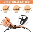 thumbnail image 4 of Pirecart Outdoor Adjustable Chaise Lounge Chair 5-Level Adjustable Pool Lounge Chairs with Side Table, Orange, 4 of 8