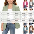 thumbnail image 3 of mgoYE Girls Blazer Jacket Teen Open Front 3/4 Sleeve Blazers Kids Graduation Formal Suit Jackets with Pockets One Button(Pink,14-15 Years), 3 of 7