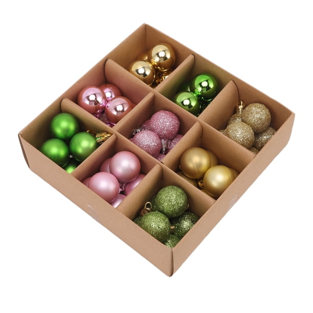 Christmas Tree Balls, Shatter Resistant 54 Pcs Christmas Ball Ornaments Classic Decoration 3cm Hook Plastic For Wedding