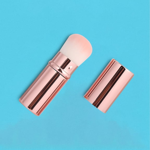 LEHOZIHEQ Makeup Brush, Retractable Travel Kabuki Powder Foundation Makeup Brush, Face Blush Brushes, for Blending Liquid, Blush