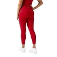 thumbnail image 6 of YITTY Active Women's UltraLuxe Crossover High-Waist Legging, Athleisure, 4-Way-Stretch, Heated Red, M, 7/8 Length, 6 of 8