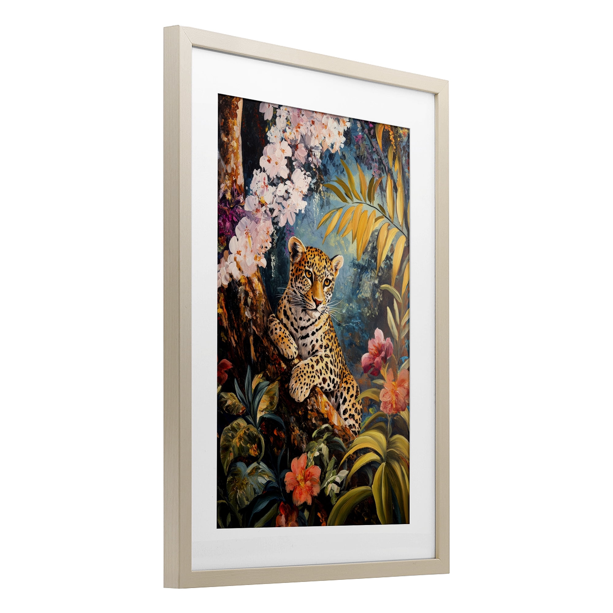 Stupell Industries On The Wild Side Botanicals Birch Framed Print Under Glass, design by Petal Prints Design