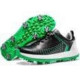 thumbnail image 3 of Zapatillas de golf para hombre, impermeables, para entrenamiento al aire libre, con 8 clavos., 3 of 5