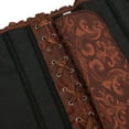 thumbnail image 6 of KHONTS Women's Corset TopsRenaissance Corset Bustier Floral Trim Shapewear Halloween Outfits For Party Club Stage Brown L, 6 of 8