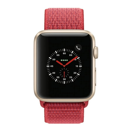 Apple Watch Series 2 - 42mm, WiFi - Gold with Red Sport Loop - Scratch & Dent