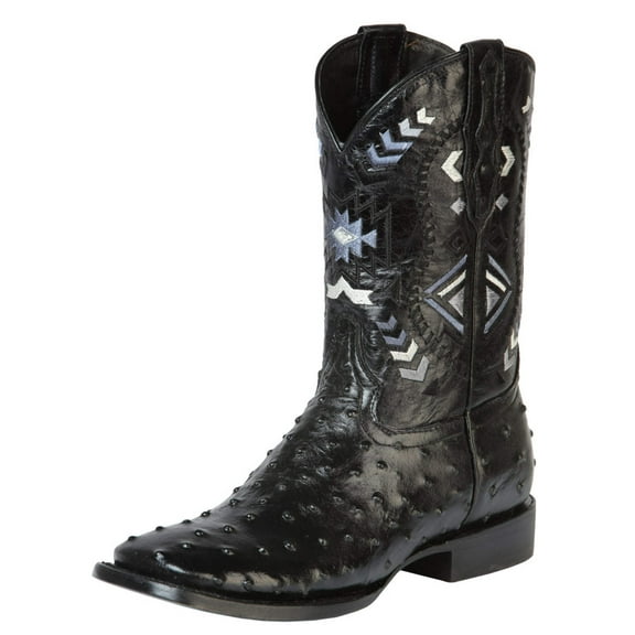 El General Rodeo Boot - Printed Ostrich Black 51240