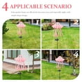 thumbnail image 6 of FUEENIRVA Garden Solar Lamp Pink Iron Solar Powered Yard Decoration 1Pack 31.5x9.3x2in, 6 of 8