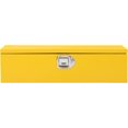 thumbnail image 2 of 39x13x10in Steel Truck Bed Tool Box with Diamond Plate Side Handle and Lock Keys Portable Storage Organizer for Pickup RV Trailer Yellow, 2 of 9