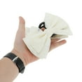 thumbnail image 5 of Unique Bargains 1 Pc Claw Clip Fashion Double Layer Bow Hair Clip Beige, 5 of 5