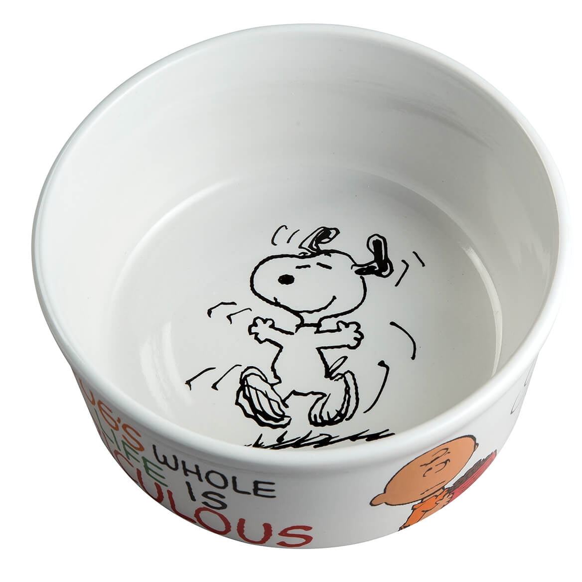 peanuts dog bowl