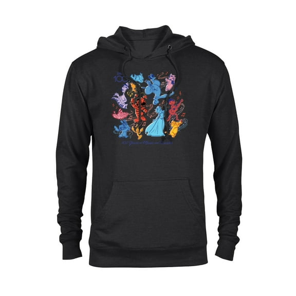 Disney 100 Years of Music and Wonder Color Fill D100 - Pullover Hoodie for Adults - Customized-Black