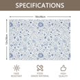 thumbnail image 3 of Placemat, Pioneer Flower Floral Print Pattern Place Mats Table Mat Set Of 2, PVC Washable Placemats for Party Kitchen Dining Decoration, 18x12 Inch, Fade Resistant, 3 of 6