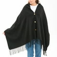 thumbnail image 2 of Alpine Swiss Womens Shawl Evening Wrap Pashmina Large Scarf Fringe Cape Poncho, 2 of 7