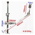 thumbnail image 4 of Dalazy Métal Tambour Extension Pinces Titulaire Réglable Extension Bras Bras de Flèche Cymbale, 4 of 9