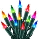 thumbnail image 3 of Dazzle Bright Christmas Mini String Lights, 33FT 150 luces incandescentes iluminadas con decoraciones navideñas certificadas UL para decoración de árbol de Navidad en interiores y exteriores (multicol, 3 of 4