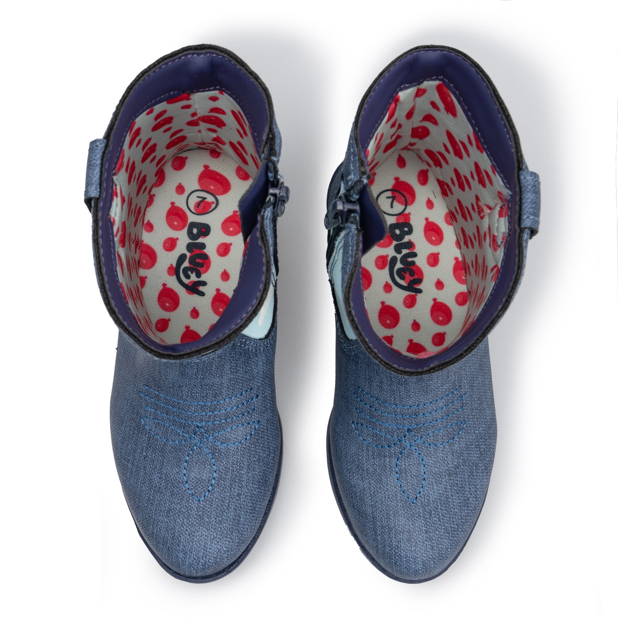 Bluey Toddler Boys Light Up Western Cowboy Boots