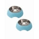 thumbnail image 1 of Plato Tazon Comedero Perros Y Mascotas xtellar azul Antiderrapante 2 Pzs, 1 of 5