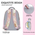 thumbnail image 5 of Pioneer Flower Backpack for School,Cute School Bag,Schoolbag with Adjustable Shoulder Straps & Padded Back,15.3"x11"x6.7", 5 of 6