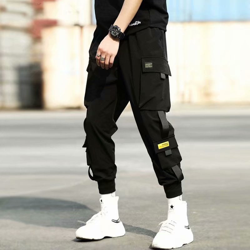 Buy HONIEE Men's Hiphop Punk Jogger Sport Harem Pants Cargo Pants Online at  desertcartIsrael