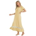 thumbnail image 4 of FEREMO Plus Size Long Sleep Shirt Womens Sleepwear for Women, 4 of 4