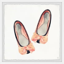 Marmont Hill Little Bow Flats Framed Wall Art, 12.00" x 1.50"