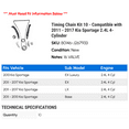 thumbnail image 2 of Timing Chain Kit 10 - Compatible with 2011 - 2017 Kia Sportage 2.4L 4-Cylinder 2012 2013 2014 2015 2016, 2 of 2