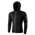 thumbnail image 2 of ZenCart Men Full Zip Hoodie Quick-Dry Sweatshirt with Reflective Strip Zipper Sports Jacket Hoodie for Running Fitness Golfing, 2 of 8
