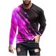 thumbnail image 1 of Blusas y camisas de manga larga y cuello redondo para hombre, camisetas casuales con estampado de moda y cuello redondo, blusas de licra de manga corta para hombre., 1 of 4