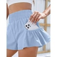 thumbnail image 5 of Womens High Waisted Shorts Athletic Running Shorts Workout Gym Quick Dry Flowy Shorts with Pockets, 5 of 5