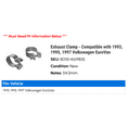 thumbnail image 2 of Exhaust Clamp - Compatible with 1993, 1995, 1997 Volkswagen EuroVan, 2 of 2