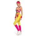 thumbnail image 2 of Women 80s Workout Costume with Vintage Accessories Set, 2 of 7