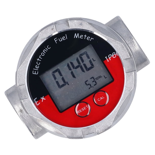 Medidor De Flujo De Turbina Digital, Batería Incorporada Caja De aleación De Aluminio 10-100 LPM Medidor De Flujo De 1 Pulgada Máximo 20 MPa Para Agua Con Gasolina Diesel