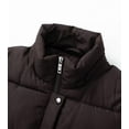 thumbnail image 4 of GGleaf Women's Winter Thicken Puffer Coat Warm Snow Jacket with Fur Removable Hood Coffee Small, 4 of 9