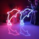 thumbnail image 5 of Letreros de neón de delfines, decoración de mesa con luces LED, decoración de pared para dormitorio de niñas, regalo de cumpleaños para niños, suministros para fiestas de bodas, re, 5 of 5