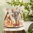 thumbnail image 4 of BNNG Christmas Village Gingerbread House Decorations - 2D Acrylic Table Decor, Collectible Ornaments, Festive Winter House Art for Holiday Season Decoration, 4 of 7